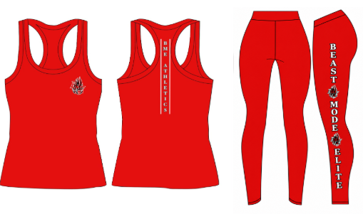 Red Matching Set